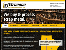 Tablet Screenshot of gerrardmetals.com